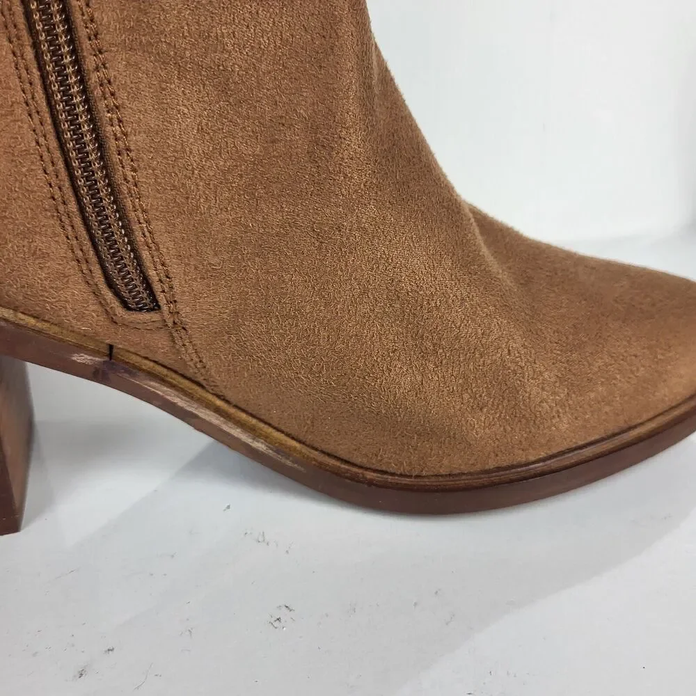 Seychelles Paradise City Leather Over the Knee Boots Brown Size 8.5